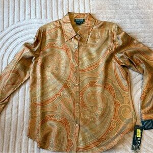 NWT Silk Ralph Lauren Blouse